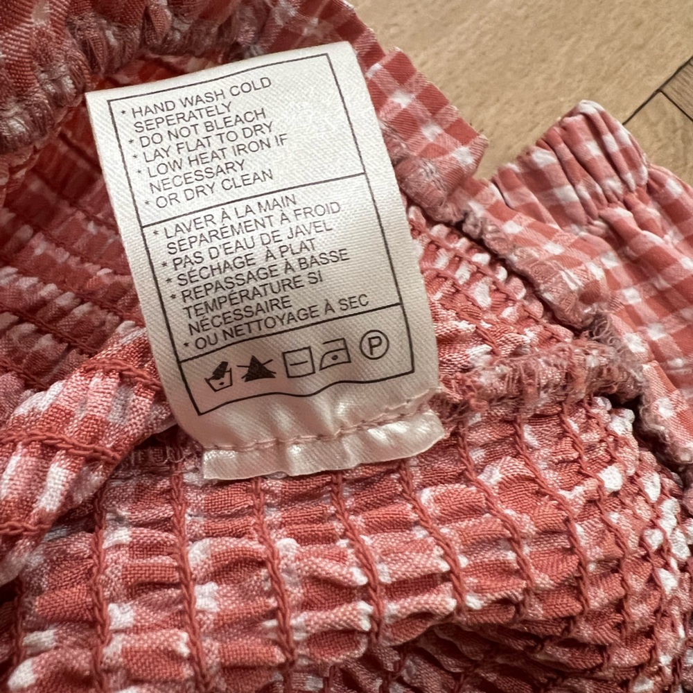 BB Dakota Pink & White Gingham Crop Top - Picture 3 of 8